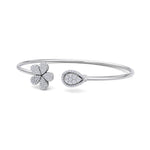Load image into Gallery viewer, Cuff bracelet in rose gold with white diamonds of 0.49 ct in weight