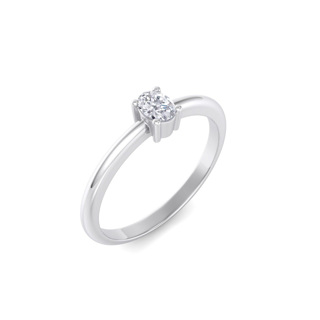 Beautiful Diamond ring in rose gold with white diamonds of 0.25 ct in weight