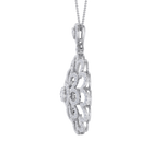Load image into Gallery viewer, Flower Pendant in white gold with white diamonds of 2.38 ct in weight