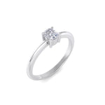 Load image into Gallery viewer, Cute Diamond ring in rose gold with white diamonds of 0.25 ct in weight