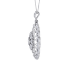 Load image into Gallery viewer, Oval Pendant in white gold with white diamonds of 1.97 ct in weight