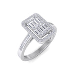 Load image into Gallery viewer, Beautiful Ring in rose gold with white baguette diamonds of 0.59 ct in weight