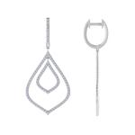 Load image into Gallery viewer, Chandelier earrings in white gold with white diamonds of 1.79 ct in weight