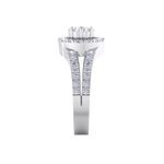 Load image into Gallery viewer, Engagement ring in white gold with white diamonds of 0.77 ct in weight