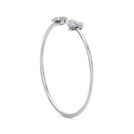 Load image into Gallery viewer, Cuff bracelet in rose gold with white diamonds of 0.58 ct in weight