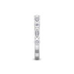 Load image into Gallery viewer, Marquise and round shaped ring in white gold with white diamonds of 0.16 ct in weight.