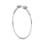 Load image into Gallery viewer, Cuff bracelet in rose gold with white diamonds of 0.56 ct in weight
