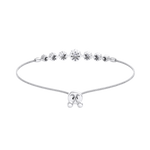 Load image into Gallery viewer, Diamond bolo bracelet in rose gold with white diamonds of 0.86 ct in weight