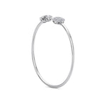 Load image into Gallery viewer, Cuff bracelet in rose gold with white diamonds of 0.57 ct in weight