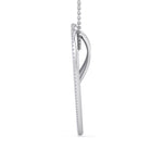 Load image into Gallery viewer, Heart pendant in white gold with white diamonds of 0.33 ct in weight