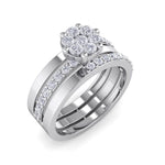 Load image into Gallery viewer, Beautiful ring in yellow gold with white diamonds of 0.64 ct in weight