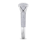 Load image into Gallery viewer, Cluster Diamond ring in white gold with white diamonds of 0.71 ct in weight
