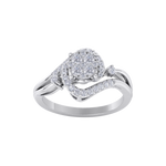 Load image into Gallery viewer, Engagement ring in rose gold with white diamonds of 0.26 ct in weight
