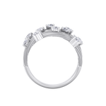 Load image into Gallery viewer, Multi-band ring in white gold with white diamonds of 0.90 ct in weight