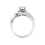 Load image into Gallery viewer, Engagement ring in yellow gold with white diamonds of 0.26 ct in weight