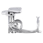 Load image into Gallery viewer, Enchanted butterfly ring in rose gold with white diamonds of 2.79 ct in weight