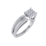Load image into Gallery viewer, Diamond ring in white gold with white diamonds of 0.42 ct in weight