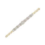 Load image into Gallery viewer, Statement bracelet in yellow gold with white diamonds of 3.09 ct in weight