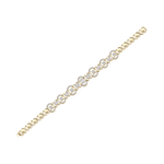 Load image into Gallery viewer, Statement bracelet in rose gold with white diamonds of 1.77 ct in weight