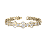Load image into Gallery viewer, Statement bracelet in white gold with white diamonds of 1.77 ct in weight
