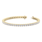 Load image into Gallery viewer, Tennis bracelet in rose gold with white diamonds of 5.72 ct in weight