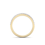 Load image into Gallery viewer, Classic Wedding band in yellow gold with white diamonds of 0.83 ct in weight
