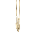 Load image into Gallery viewer, Diamond chain link necklace in white gold with white diamonds of 0.33 ct in weight