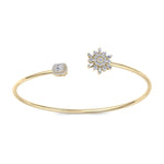 Load image into Gallery viewer, Cuff bracelet in rose gold with white diamonds of 0.62 ct in weight