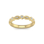 Load image into Gallery viewer, Marquise and round shaped ring in yellow gold with white diamonds of 0.16 ct in weight.