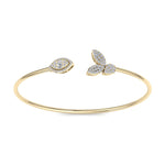 Load image into Gallery viewer, Cuff diamond bracelet in white gold with white diamonds of 0.68 ct in weight