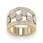 Load image into Gallery viewer, Beautiful ring in yellow gold with white diamonds of 1.07  ct in weight