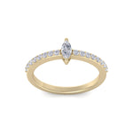 Load image into Gallery viewer, Diamond ring in rose gold with white diamonds of 0.44 ct in weight