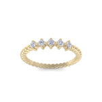 Load image into Gallery viewer, Diamond ring in yellow gold with white diamonds of 0.20 ct in weight