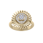 Load image into Gallery viewer, Diamond ring in yellow gold with white diamonds of 0.23 ct in weight