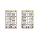 Load image into Gallery viewer, Beautiful Stud Earrings in yellow gold with white diamonds of 2.89 in weight