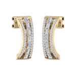 Load image into Gallery viewer, Diamond earrings in rose gold with white diamonds of 1.13 ct in weight