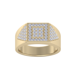 Load image into Gallery viewer, Diamond ring in yellow gold with white diamonds of 0.77 ct in weight