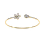 Load image into Gallery viewer, Cuff bracelet in rose gold with white diamonds of 0.72 ct in weight