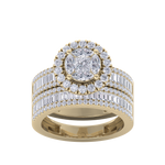 Load image into Gallery viewer, Diamond ring in yellow gold with white diamonds of 2.57 ct in weight