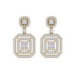 Load image into Gallery viewer, Beautiful Earrings in rose gold with white diamonds of 0.83 in weight