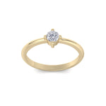 Load image into Gallery viewer, Diamond ring in white gold with white diamonds of 0.25 ct in weight
