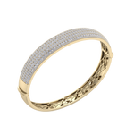 Load image into Gallery viewer, Diamond bangle in rose gold with white diamonds of 6.97 ct in weight