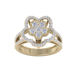 Load image into Gallery viewer, Elegant Diamond ring in rose gold with white diamonds of 0.89 ct in weight