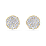 Load image into Gallery viewer, Classic round stud earrings in white gold with white diamonds of 0.26 ct in weight