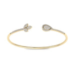 Load image into Gallery viewer, Diamond cuff bracelet in rose gold with white diamonds of 0.56 ct in weight