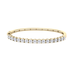 Load image into Gallery viewer, Bangle with miracle plates in white gold with white diamonds of 1.53 ct in weight