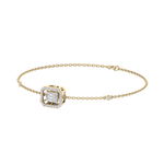 Load image into Gallery viewer, Square bracelet in rose gold with white diamonds of 0.34 ct in weight