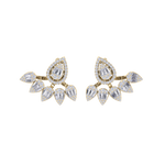 Load image into Gallery viewer, Pear duo earrings in white gold with white diamonds of 1.85 ct in weight