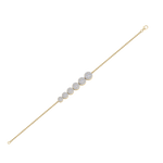 Load image into Gallery viewer, Stylish bracelet in yellow gold with white diamonds of 0.72 ct in weight