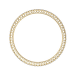 Load image into Gallery viewer, Classic diamond bangle with hearts in rose gold with white diamonds of 13.60 ct in weight